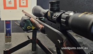 22LR pump repeater in great condition, no pitting on barrel, dark wood stock. Very accurate great fun