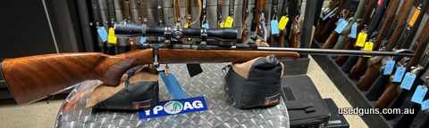 CZ 452-2EZKM 22LR blued wood stock. 10 shot magazine. Made in 1996