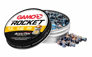 GAMO
ACCUTEK SERIES
ROCKET
AIR RIFLE PELLETS

AVAILABLE IN
GARP177 177CAL (150 TIN) SPECIAL NEW $13.90
GARP22 22CAL (100 TIN) SPECIAL NEW $13.90