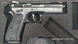 Brand new, in the box and available for immediate delivery. CZ SP-01 Shadow Black 9mm. Cased with one 10 round NSW compliant magazine. $30 freight to your deale