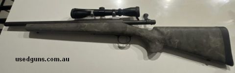 Remington 700 in 300 AAC Blackout, in excellent condition. Suit new buyer fired approx 20 rounds. Houge rubber stock. Leupold scope included and also some ammun