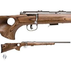 SAVAGE
93R17BTVS
MODEL 93R17 THUMBHOLE VARMINT
17HMR 5 SHOT
STAINLESS STEEL
THUMBHOLE LAMINATE STOCK
NEW $1145