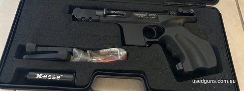 Used as a backup, no longer required, adjustable large grip, comes with spare firing pin