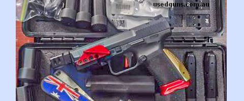 Shoot IPSC Open division on a budget, just add red dot. Canik TP9 Elite Combat in VGC comes with standard extras and the following: Toni Systems Flared Bagwell,