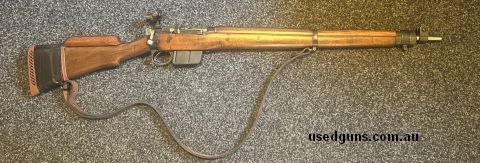 Rare Lee Enfield No4 Mk1 rifle chambered in 308W. Barrel installed in recent years, less than 300 rounds fired. comes with aperture sight, sniper cheekpiece, re