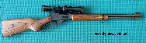Marlin 336W, 30-30 Win, brown laminate stock, matte black receiver and barrel, Leupold VX2 2-7x33 scope in Leupold rings and pic rail, hammer extension. Immacul