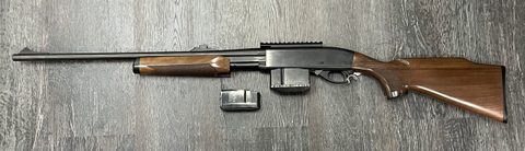 Ever popular pump 308 with wooden stock comes with 2 magazines one 10 one 3 looks like new. price includes post