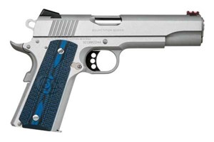 COLT 
COMPETITION SS
STAINLESS STEEL
NOVAK STYLE REAR SIGHT
FIBER OPTIC FRONT SIGHT
G10 COLT BLUE GRIPS

AVAILABLE IN
O1072CCS - 9MM SPECIAL NEW $1949
O1070CCS - 45ACP NEW $2149
