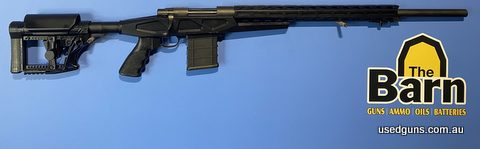 Howa 1500 Aussie Precision 24 inch blued 308W is in very good condition because the chassis has been painted black. Barrelled action has a 24 inch blued varmint