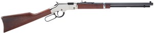 HENRY
H004S
GOLDEN BOY SILVER
22LR
20.5" OCTAGONAL BARREL
16 SHOT
WALNUT STOCK & FOREND
SILVER FINISHED RECEIVER

NEW $1290