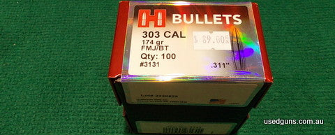 Hornady 174gr FMJ 100pk projectiles