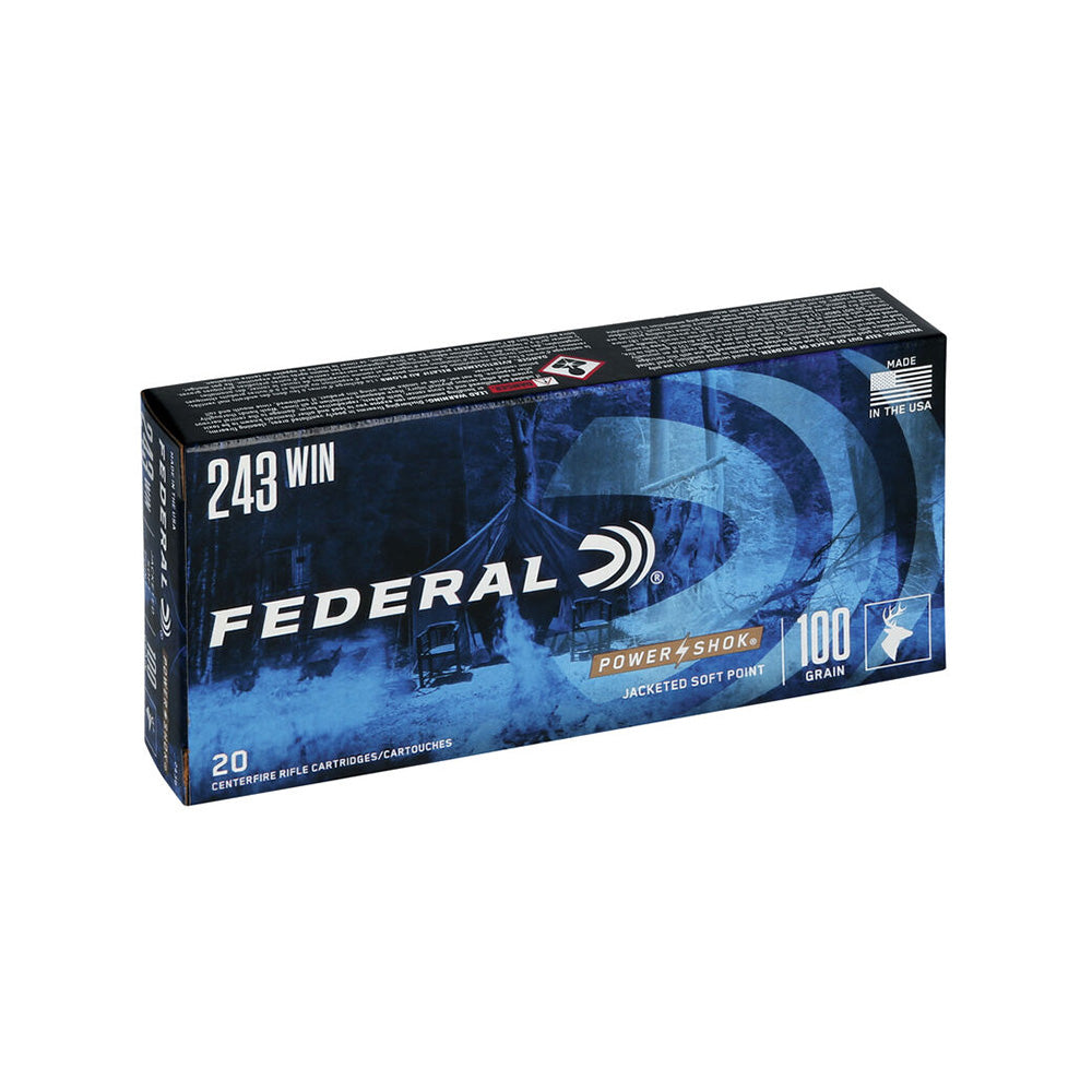 FEDERAL 243 WIN 100GR SP POWER-SHOK 20pk