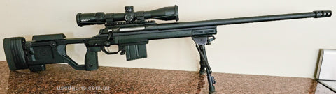 Rifle presents in as new condition minus a few small chips on the receiver from brass ejecting. Rifle was always cleaned thoroughly after each use and presents 