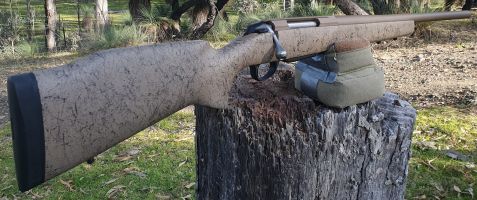 Brand new and unfired. Has been cerakoted Kioti tan. Comes in Bell & Carlson M40 stock with alloy bedding block. Can come in the new original stock if you like 