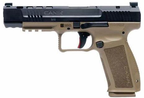 CANIK 9MM METE SFT BLACK/FDE THREADED BARREL