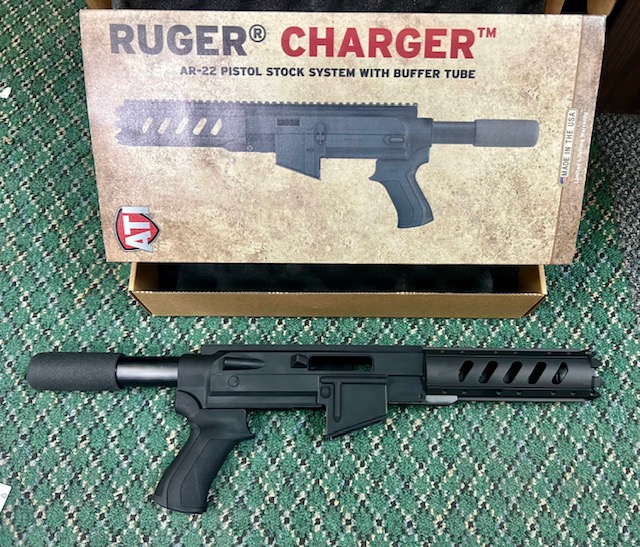 ATI AR22 10/22 Chassis Kit with Pistol Buffer Tube for Ruger Charger