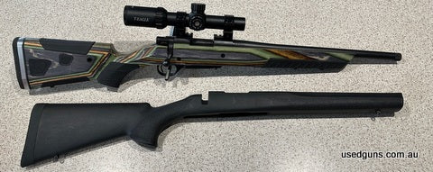 Howa mini-action 300 Blackout. Boyd‚Äö√Ñ√¥s At-one stock and synthetic stock. Low round count.