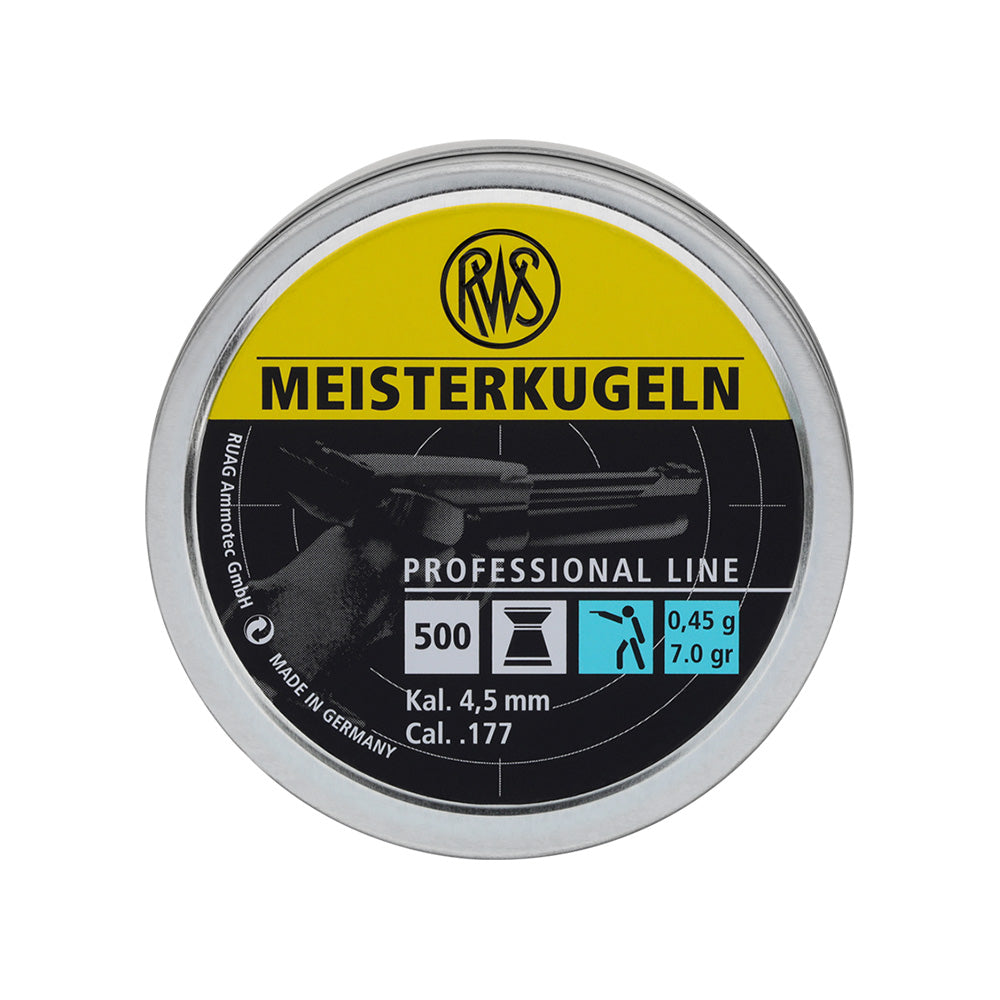 RWS Pellets Meisterkugeln .177 0.45G -Head 4.49- Pistol x 500
