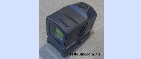Aimpoint Acro red dot sight 3.5MOA in as new condition. Mounted but never used. Comes with original box etc.