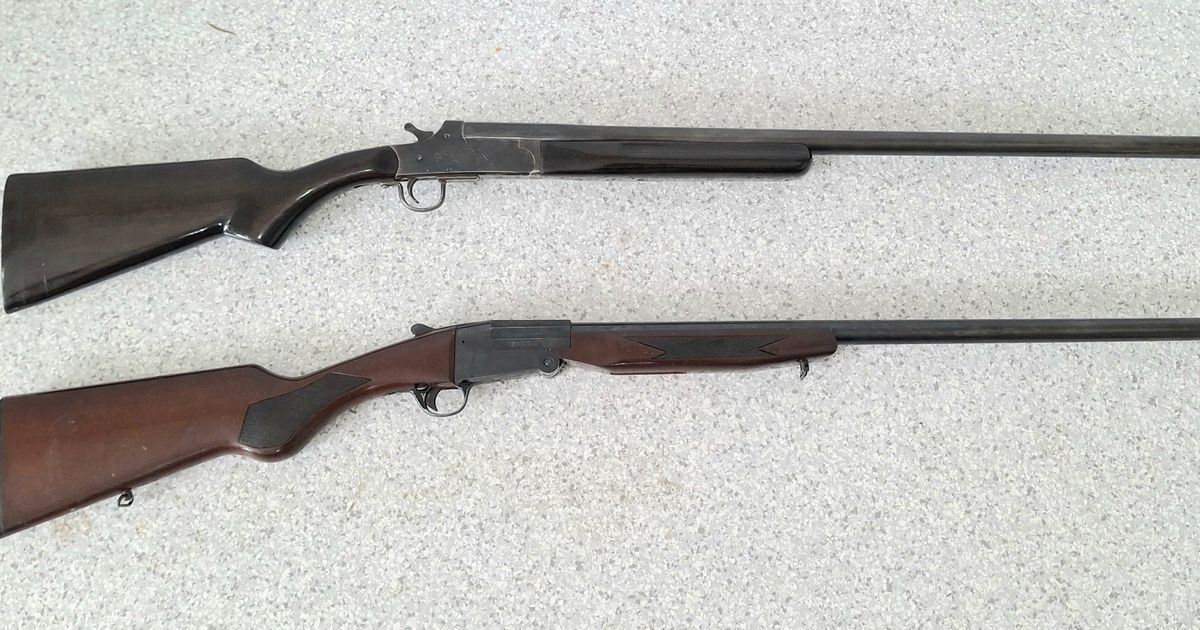 2 x Single Barrel Shotguns