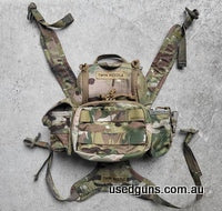 Brand New Twinneedle Bins Classic And Harness (Made in NZ). Will Fit Swarovski EL 10X42 And Leica Geo Vids. Dual Closure System, Magnets On Top Of The Pack For 
