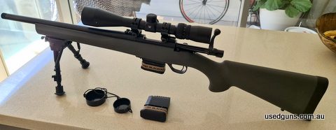 Selling my impulse buy Howa Mini in 300 blackout. 16 inch barrel with 1:7 twist. Only shot about 100 rounds through the chamber. Comes with scope and extra maga