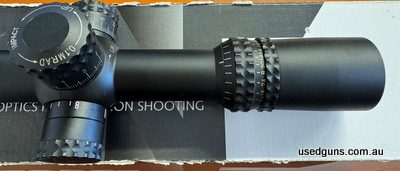 Nightforce NXS 8-32x56mm. Milradian with a mildot reticle. Is in very good condition, optically excellent. Second focal plane. Still comes with a its original b