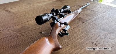 Great condition CZ 527 22 Hornet. Rifle and bluing is in beautiful condition. Shot once (purchased second hand) at range with hand loads. Very accurate. Unfortu