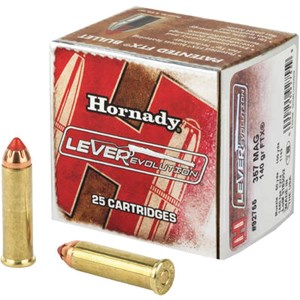 HORNADY
H92755
LEVER EVOLUTION
357 MAGNUM, 140GR, FTX
POLYMER TIPPED 
AMMUNITION

$59.90 /PER 25
$269.55 /PER 125
$495 /PER 250