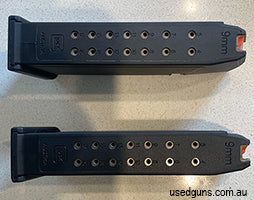 2 x 17 round Glock Magazines. Rarely used, found in moving box surplus to needs.Text only as I will not answer calls or emails.