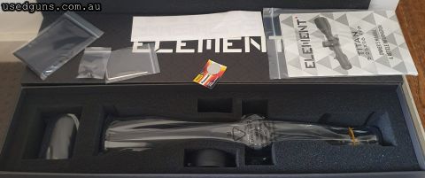 Brand New Element Optics Titan 5-25x56 FFP APR-2d MRAD 34mm tube Element are well known for there lifetime warranty. -box only opened for photos $1100 ono Buyer
