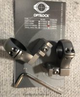 Sako Optilock long action stainless 1" extended mounts in excellent condition. Phone 0429849007. If reply by email please forward return phone number.