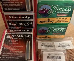 295x 168gr Hornady ELD-M 106x 168gr Sierra Matchking 36x Sierra 169gr Matchking $270 ONO. Pickup Sydney
