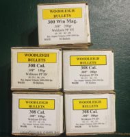 Woodleigh Protected Point Projectiles .308 Caliber. 178 x 180gr projectiles and 25 x 200gr projectiles.