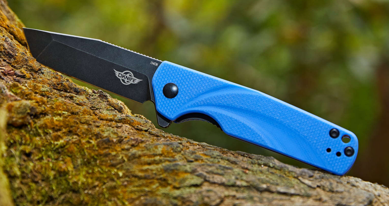 Olight Ratel (Blue) – 4.28 inches Stainless Folding Pocket Knife