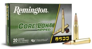 REMINGTON
RT243WA
CORE LOKT TIPPED
243WIN, 95GR, POLYMER TIPPED
AMMUNITION

SPECIAL
$54.90 /PER 20
$274.50 /PER 100
$510 /PER 200
