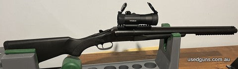 Stoeger (Double Defence) Tactical 12G shotgun, 20 inch double barrels, TrueGlo 2x42 red dot scope, very accurate with solids at 50m. Selling due to lack of use 