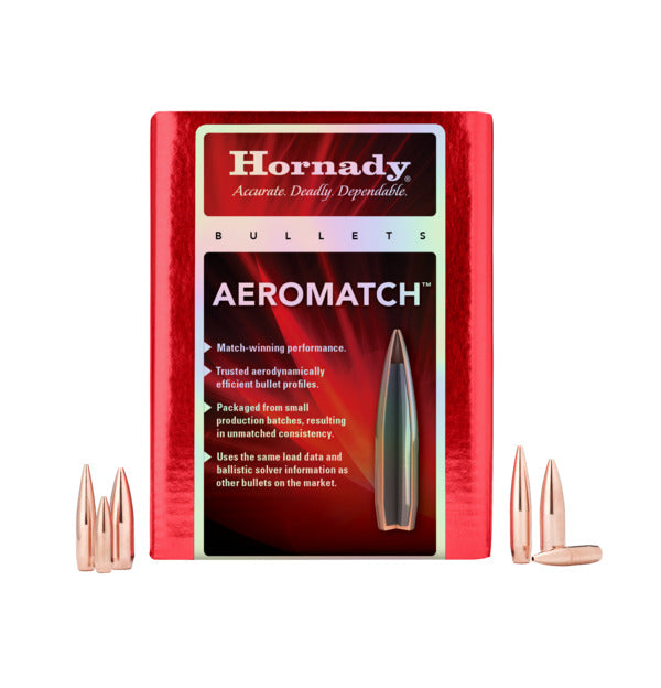 Hornady Aero match 22 CAL .224 69 GR HPBT (1-9") (500)