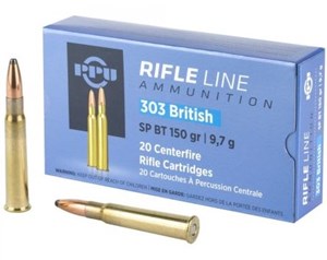 PPU
HR303A
303 BRITISH, 150GR, SP BT
AMMUNITION

SPECIAL
$39.90 /PER 20
$199.50 /PER 100
$355 /PER 200