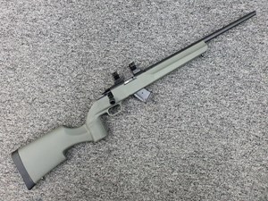 HOWA
1100 VARMINT
SEMI GLOSS FINISH
1" MEDIUM RINGS 
18" BARREL WITH THREADED MUZZLE
SYNTHETIC STOCK
WITH TWO MAGAZINES

AVAILABLE IN
22LR 10 SHOT NEW $595
22WMR 5 SHOT NEW $595