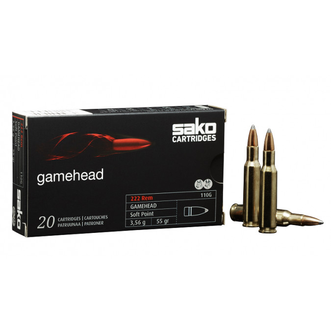 Sako 222REM 55gr Gamehead