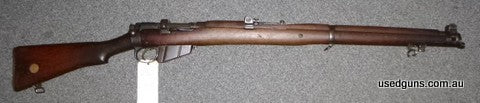 LSA SHT LEIII 303 rifle manufactured in 1912. Genuine Qld Police. Stamped Q^P 492. Action, bolt, nose cap and timbers all matching numbers. Includes mag cut-off