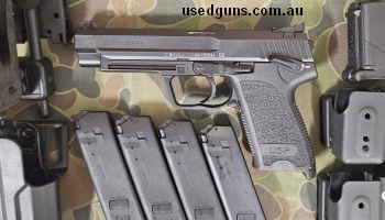 Fitted with the 3+4 single action safety plate. Original safety plate and box included as well as fobus holster, 4 mags, plus a ghost holster, and 4 mag carrier