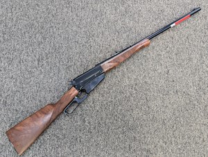 WINCHESTER 
534286154
MODEL 1895 HIGH GRADE
405 WIN
4 SHOT
LEVER ACTION
HIGH GRADE WALNUT STOCK & FOREND
DEEP GLOSS BLUED FINISH
ONE ONLY

SPECIAL NEW $2990
