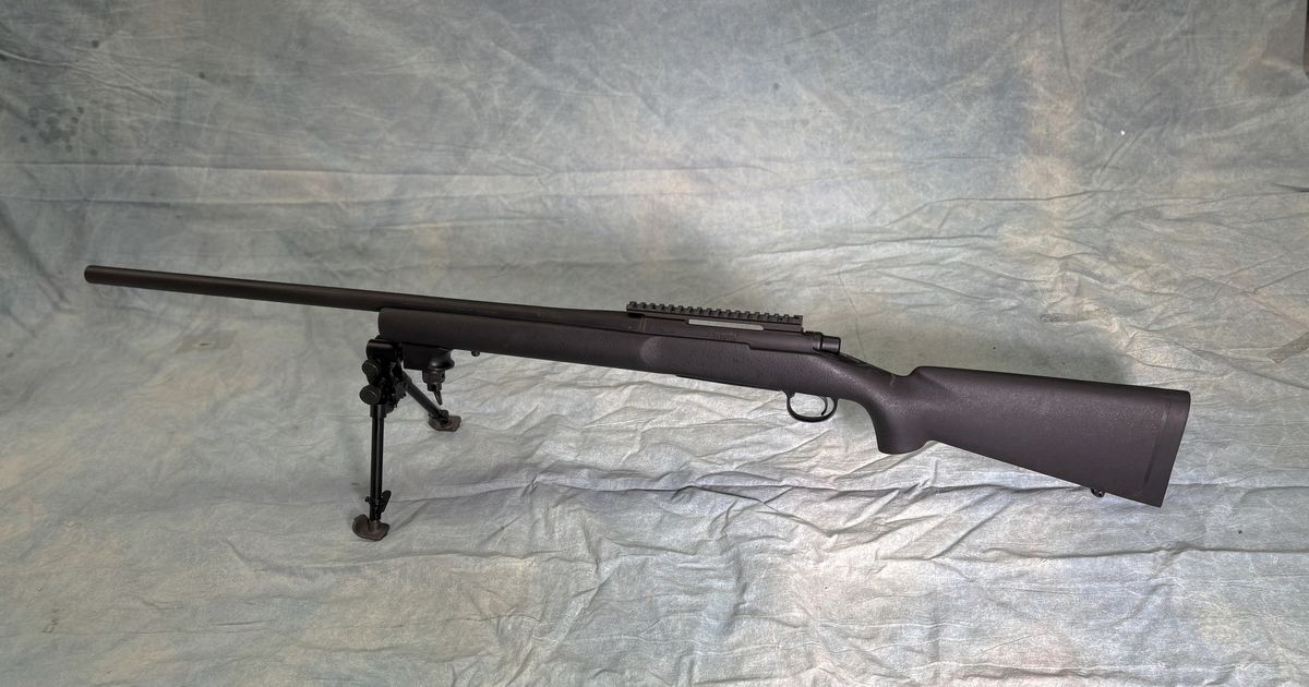 Remington 700P Hardly Used with Badger Ordinance Rail & Versa Bi Pod