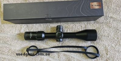 as new scope incdes box and soft covers reticule is 4C price includes express post to eastern mainland text is best contact 0428986286