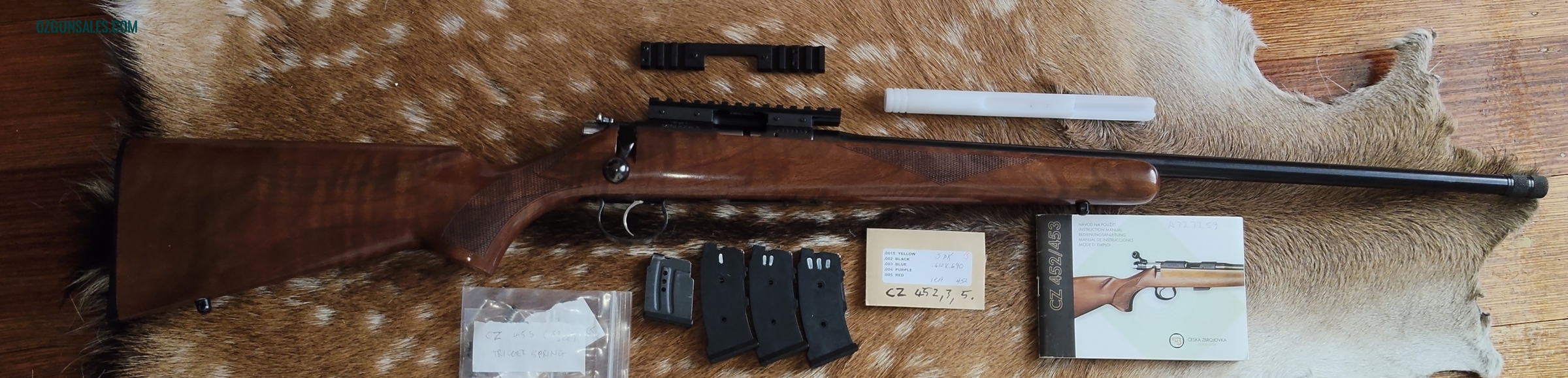 CZ 453 22LR with Threaded Muzzle and Light Trigger