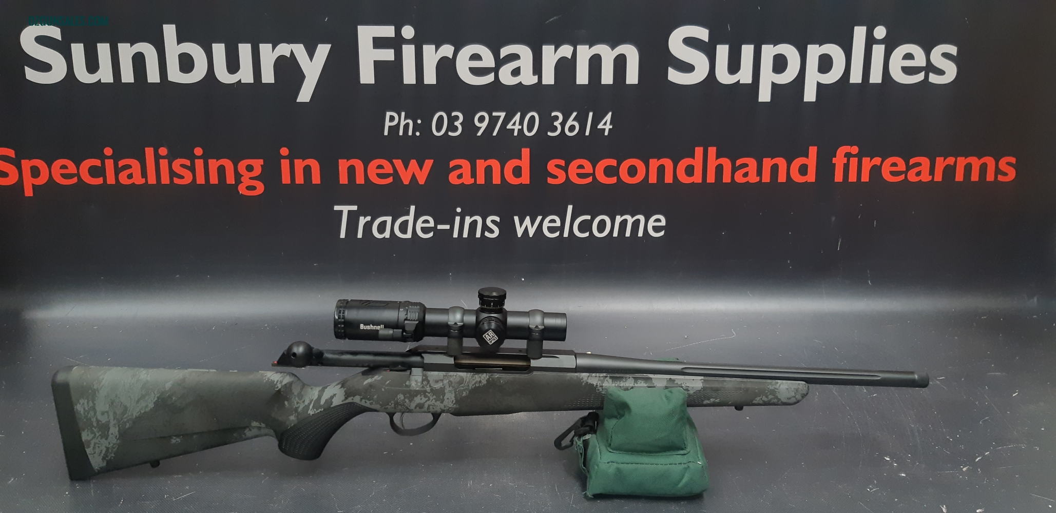 Tikka T3x Superlite Blackout 223 + Scope A-412
