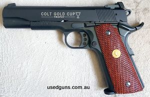 One of two colts belonging to a small pistol club of 30 members, selling due to very rarely used shoots good groups with no issues. Comes boxed with an extra ma