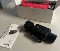Excellent clip-on thermal scope, used twice. Changing to a different setup. Comes with adapter and shims, and 2 x 18650 batteries. Price plus postage